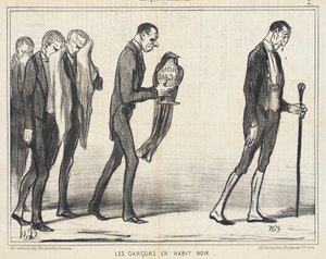 黒いコートの男の子 作： Honoré Daumier